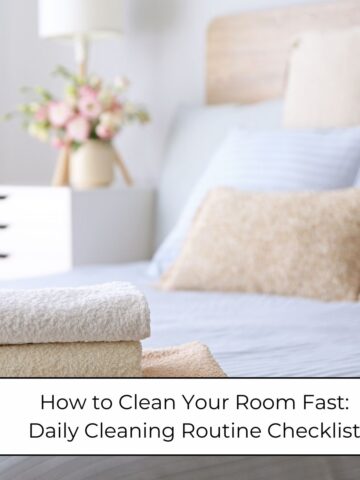 how to clean your room fast