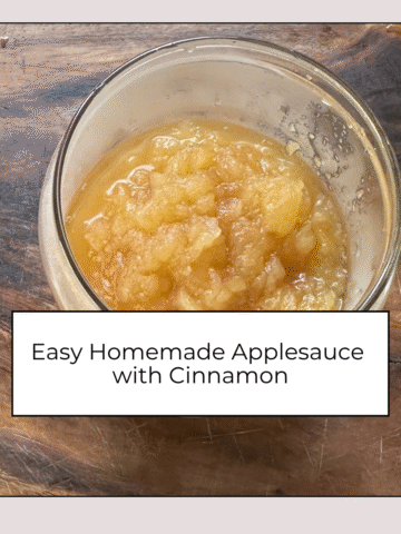 homemade applesauce in a jar