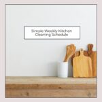 Weekly Kitchen Schedule Simple Weekly Kitchen Cleaning Schedule