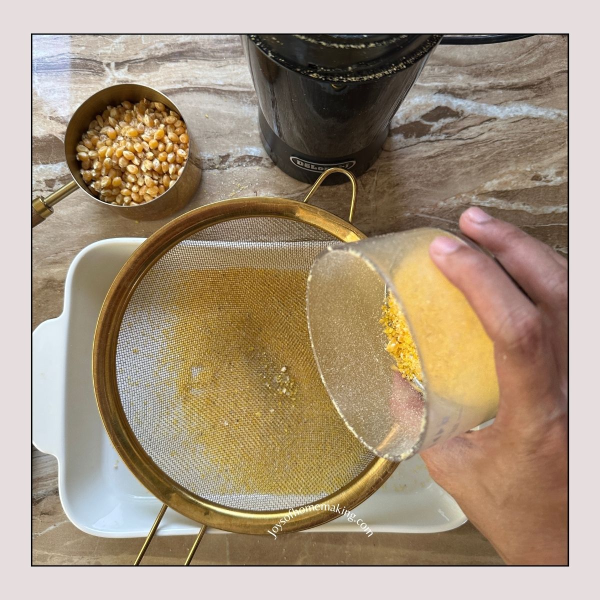 Making cornmeal from scratch