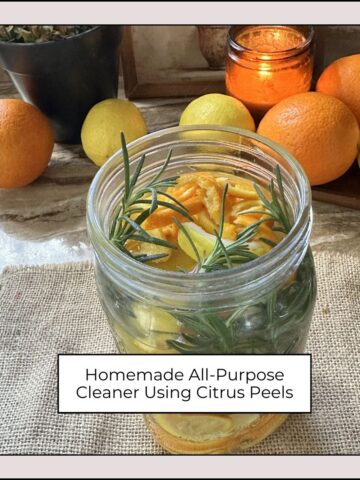 Homemade All-Purpose Cleaner Using Citrus Peels